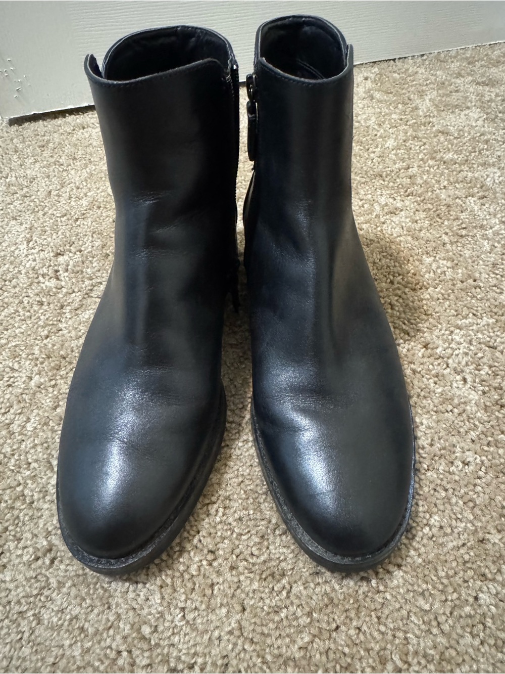 Cole Haan Black Leather Ankle Boots